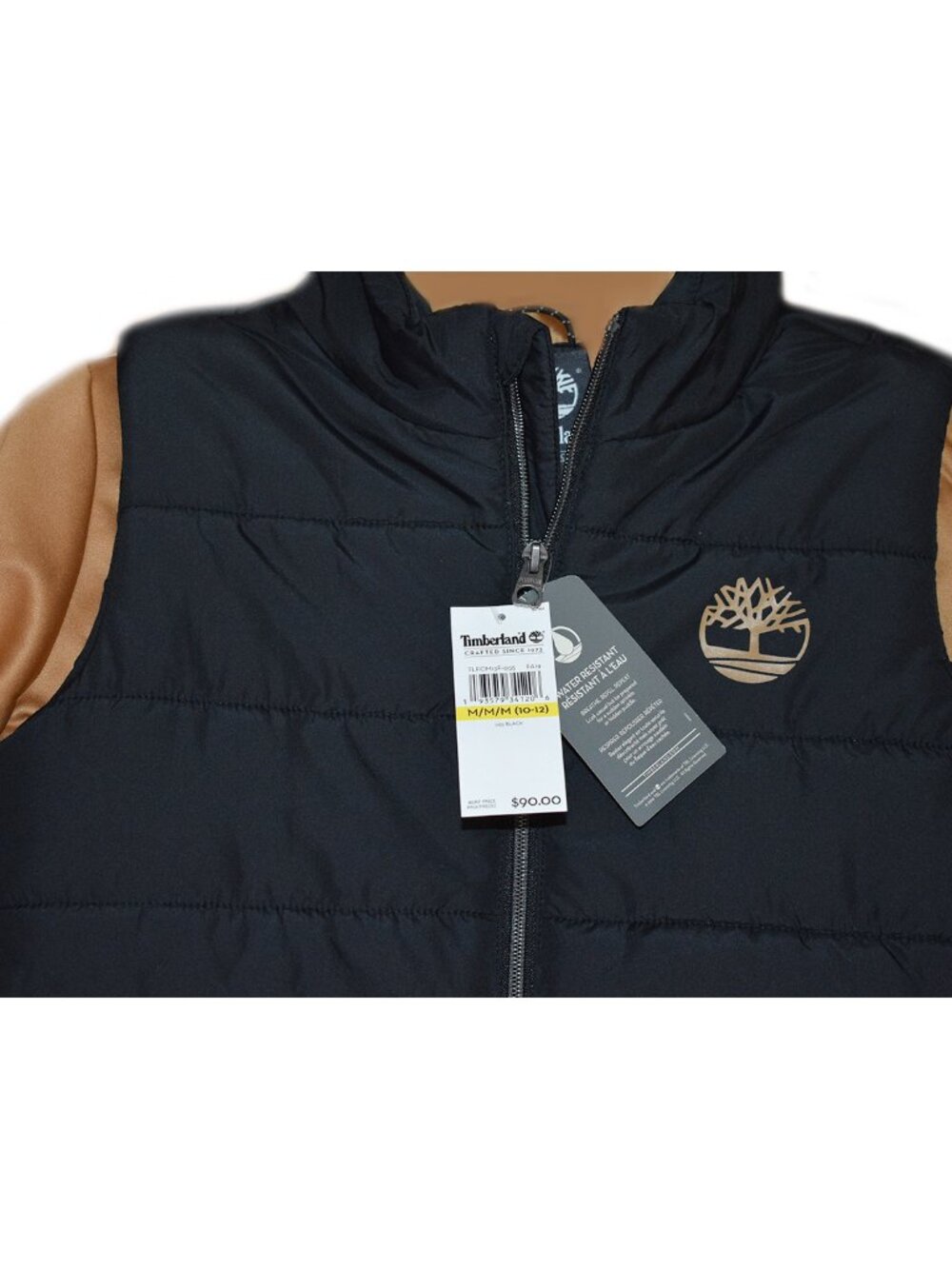 Timberland Boys Jacket Insulated Hoodie Puffer Coat Size M (10-12) - Picture 5 of 7